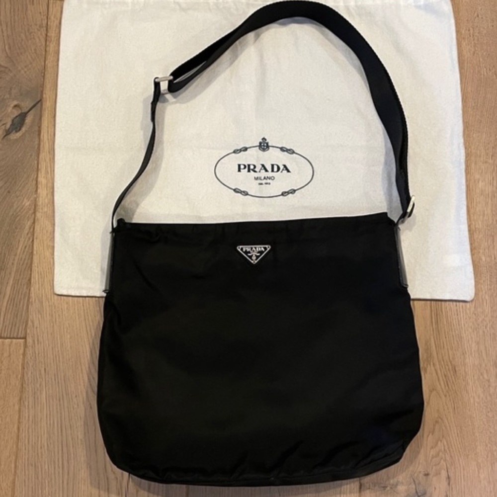 Vintage Prada Tessuto Messenger Bag